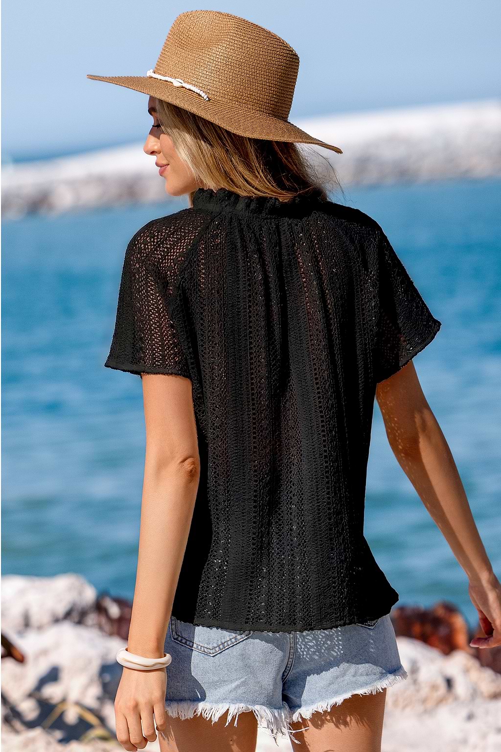 Swaying Grass Black Top