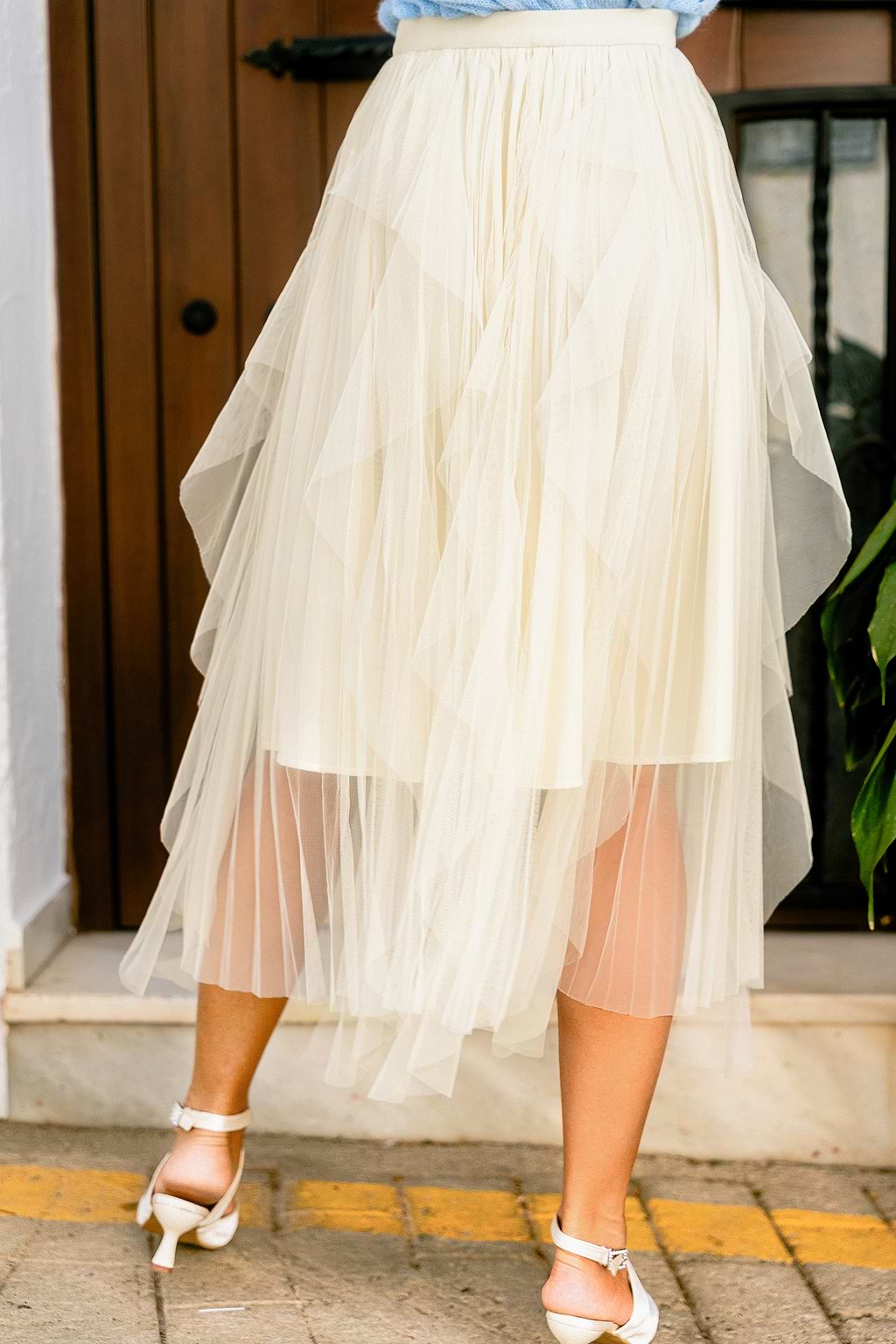 Street Chic Cream Maxi Skirt