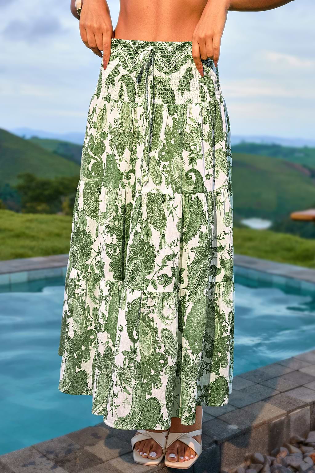 Get Inspired Tropical Midi Dress