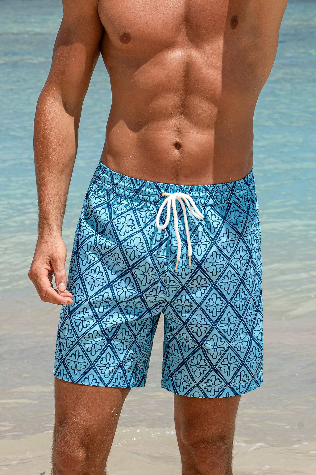 Pantaloncini da surf decorati Fair Game