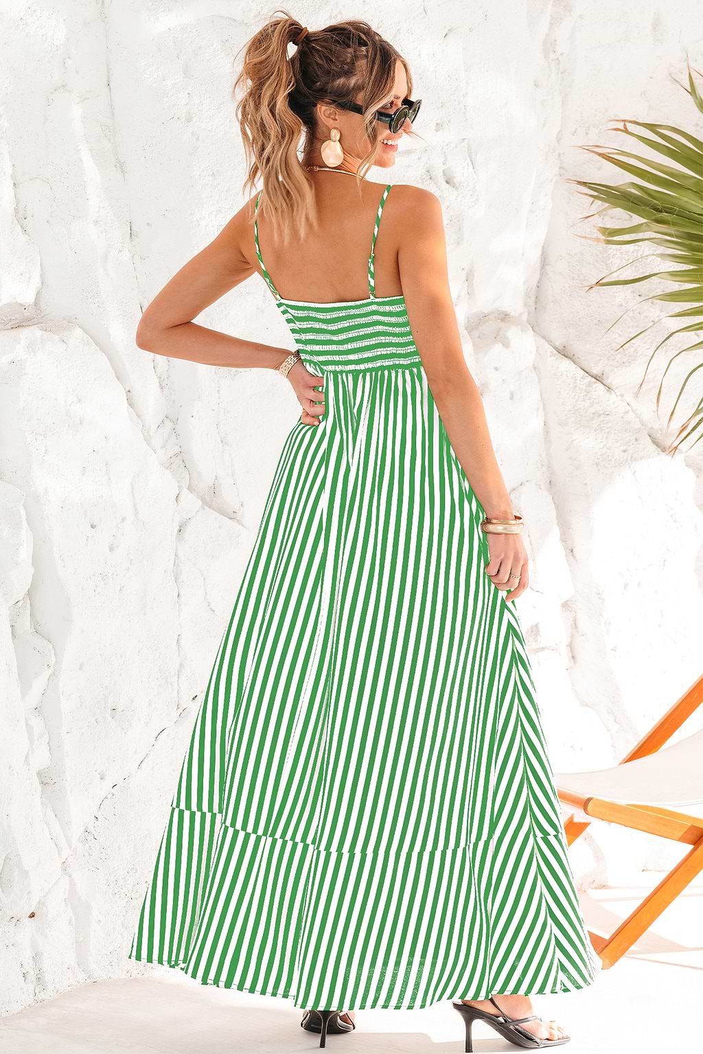 Subtle Lines Striped Maxi Dress
