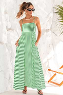 Subtle Lines Striped Maxi Dress