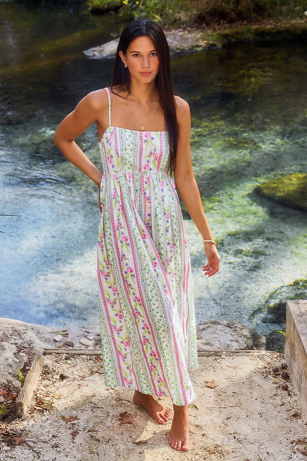 No Vacancy Floral Maxi Dress