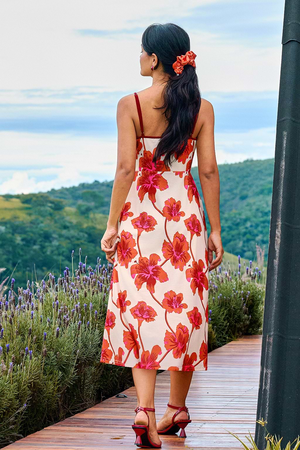 Abito midi floreale Capri Bound