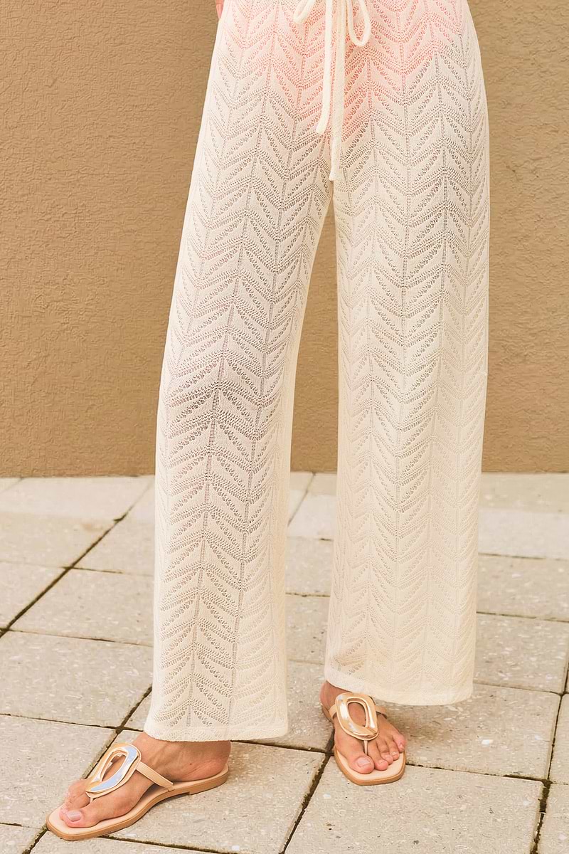Cabana Calling Beige Cover-Up Pants