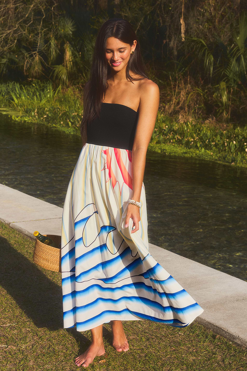 Room With a View Tropical Maxi Dress