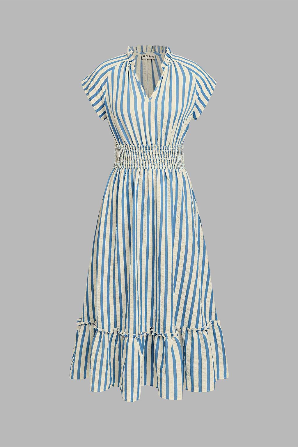 Sunset Cruise Striped Midi Dress