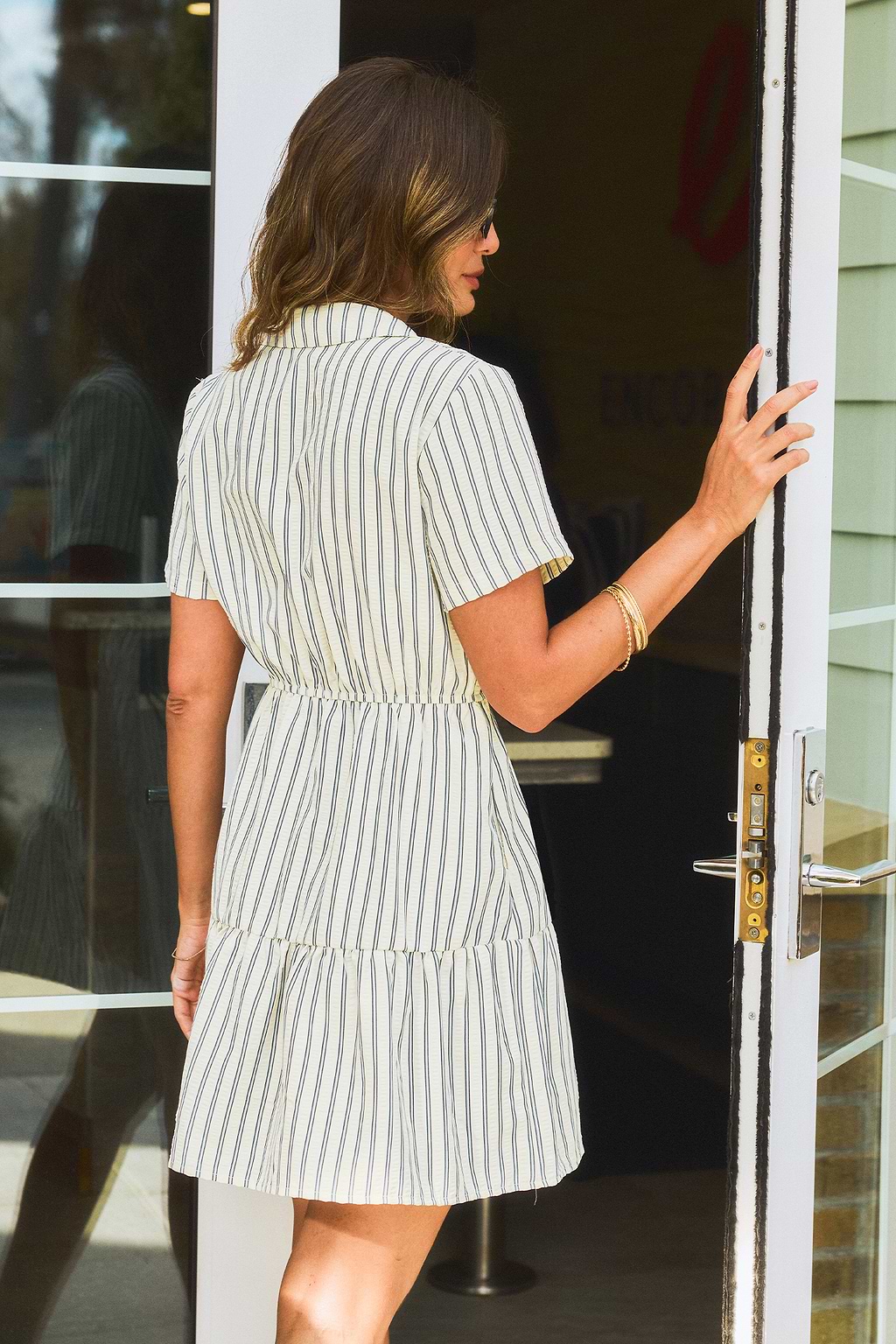 Park VIP Striped Mini Dress