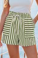On the Playlist Striped Shorts