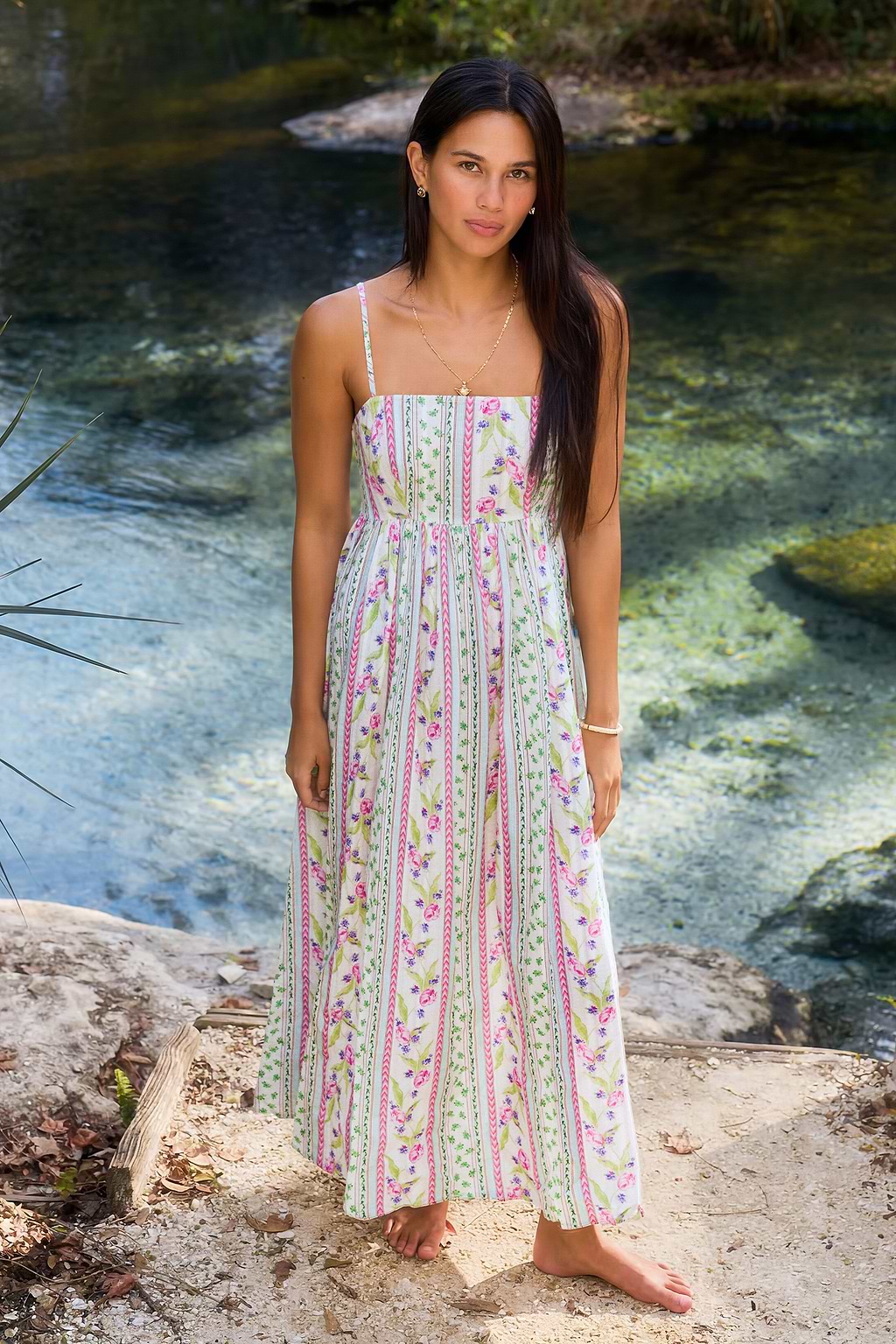 No Vacancy Floral Maxi Dress