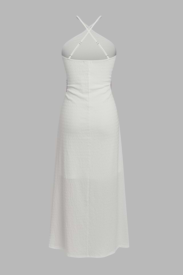 Cupshe Tiki Terrace White Maxi Dress - White - S