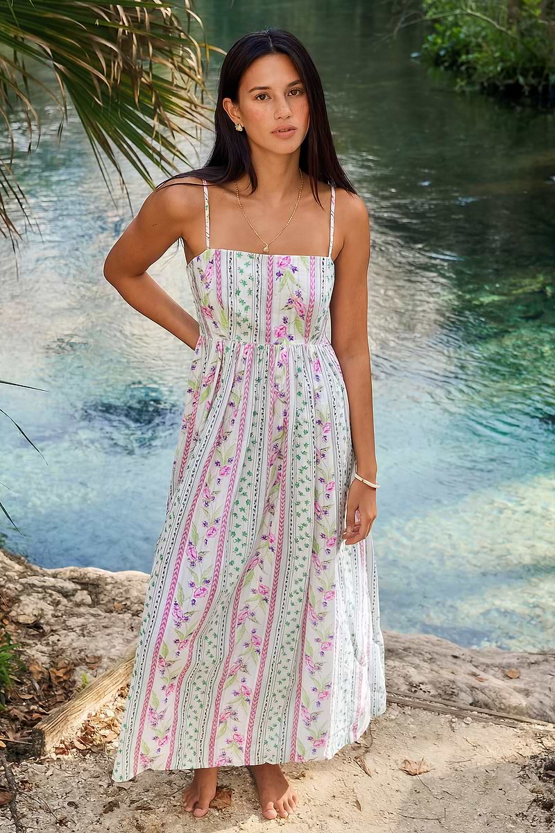 No Vacancy Floral Maxi Dress