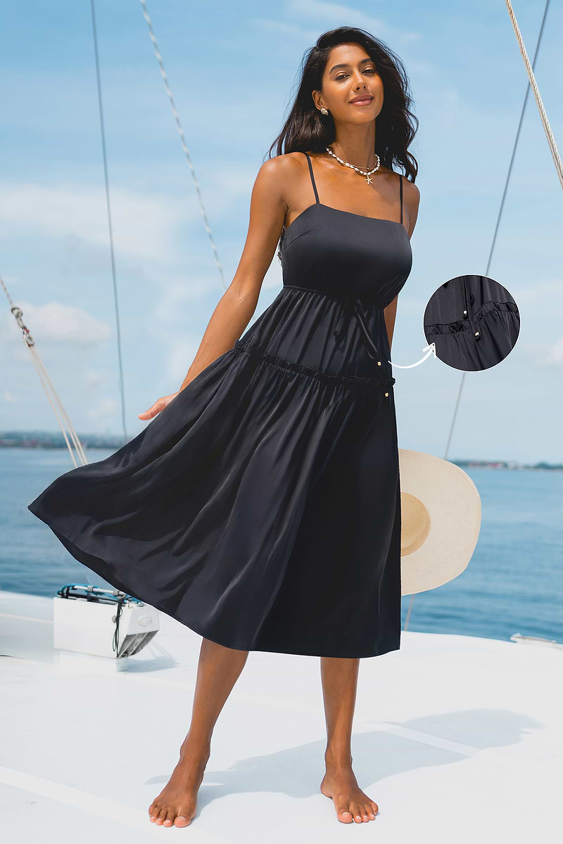 Dark Poetry Black Maxi Dress