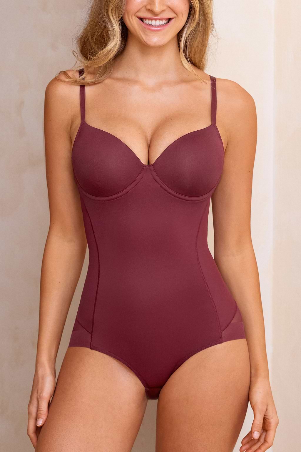 Body gainant marron à armature