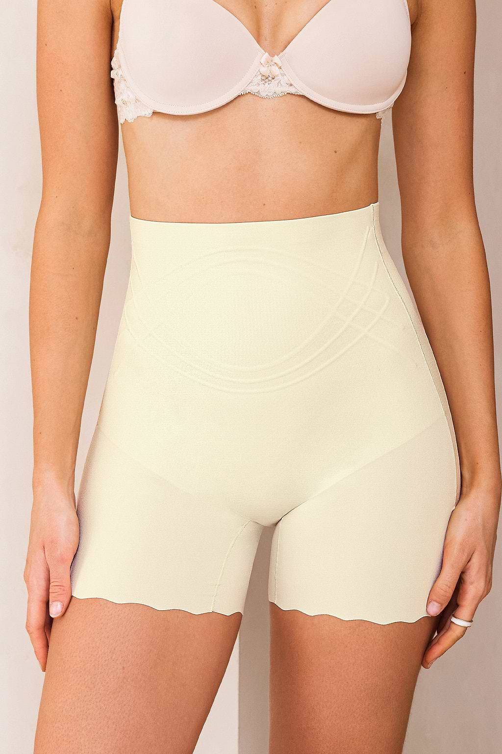 Flexible Beige Shapewear Shorts