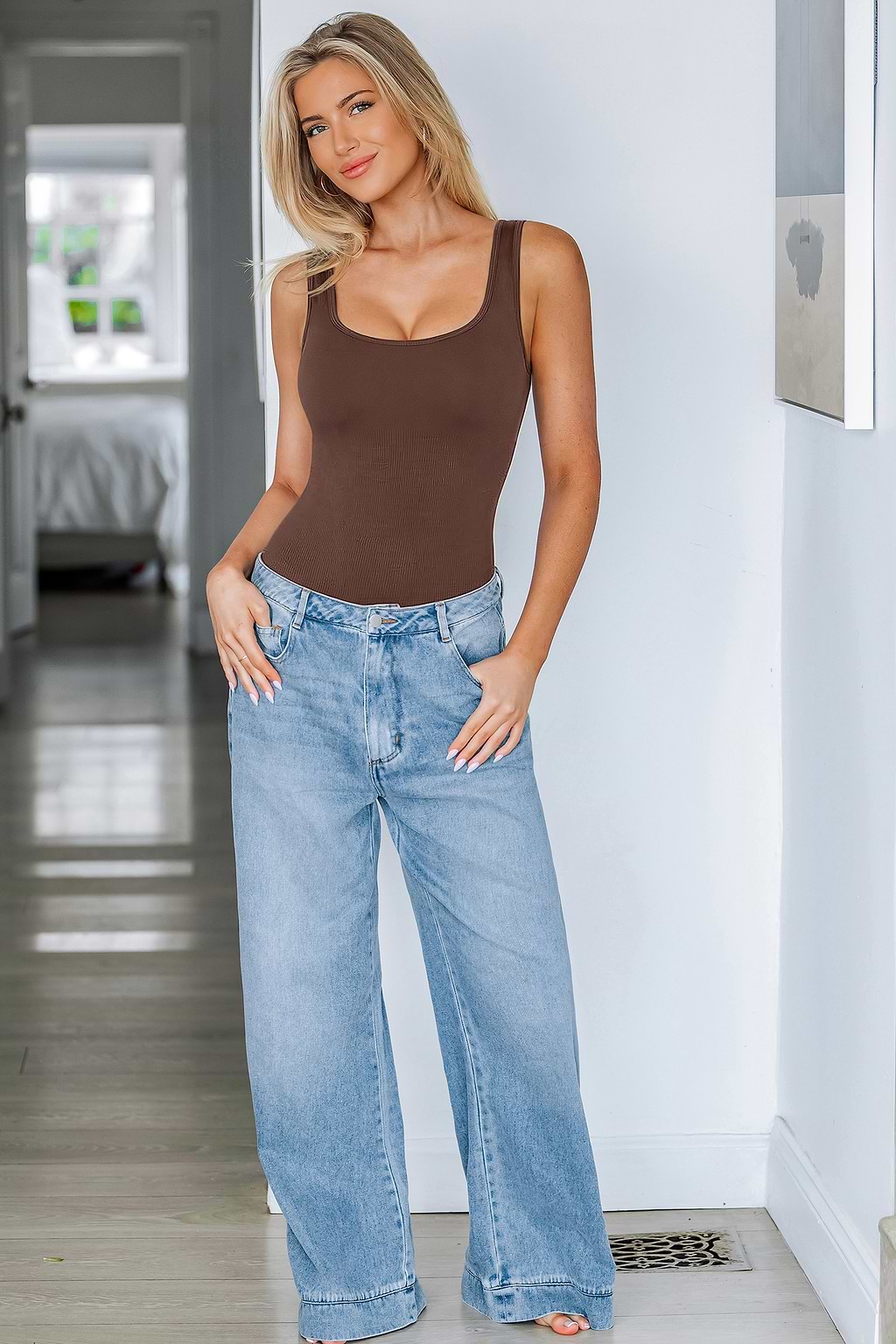 Got You Covered Brown Shapewear Bodysuit