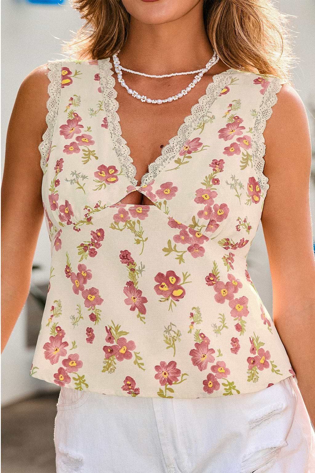 Made You Look Floral Top