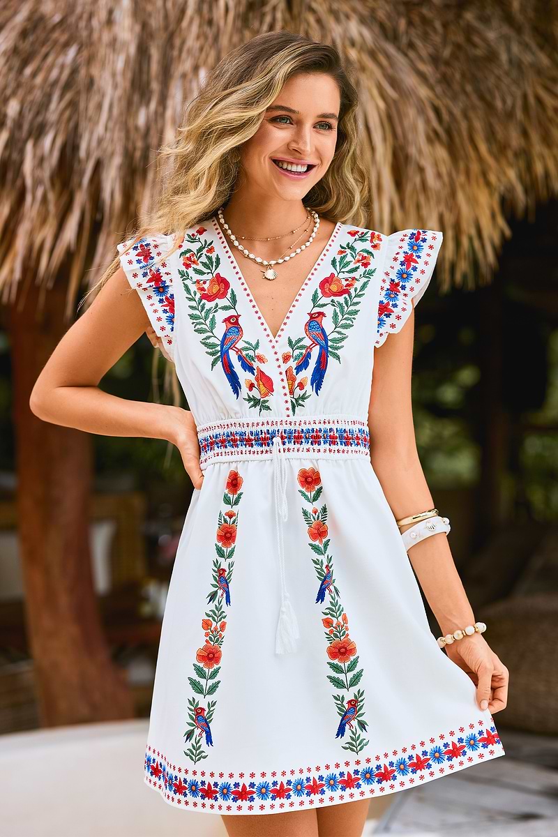 Under the Sun Tropical Mini Dress