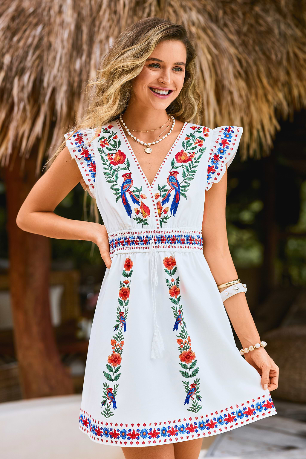Under the Sun Tropical Mini Dress