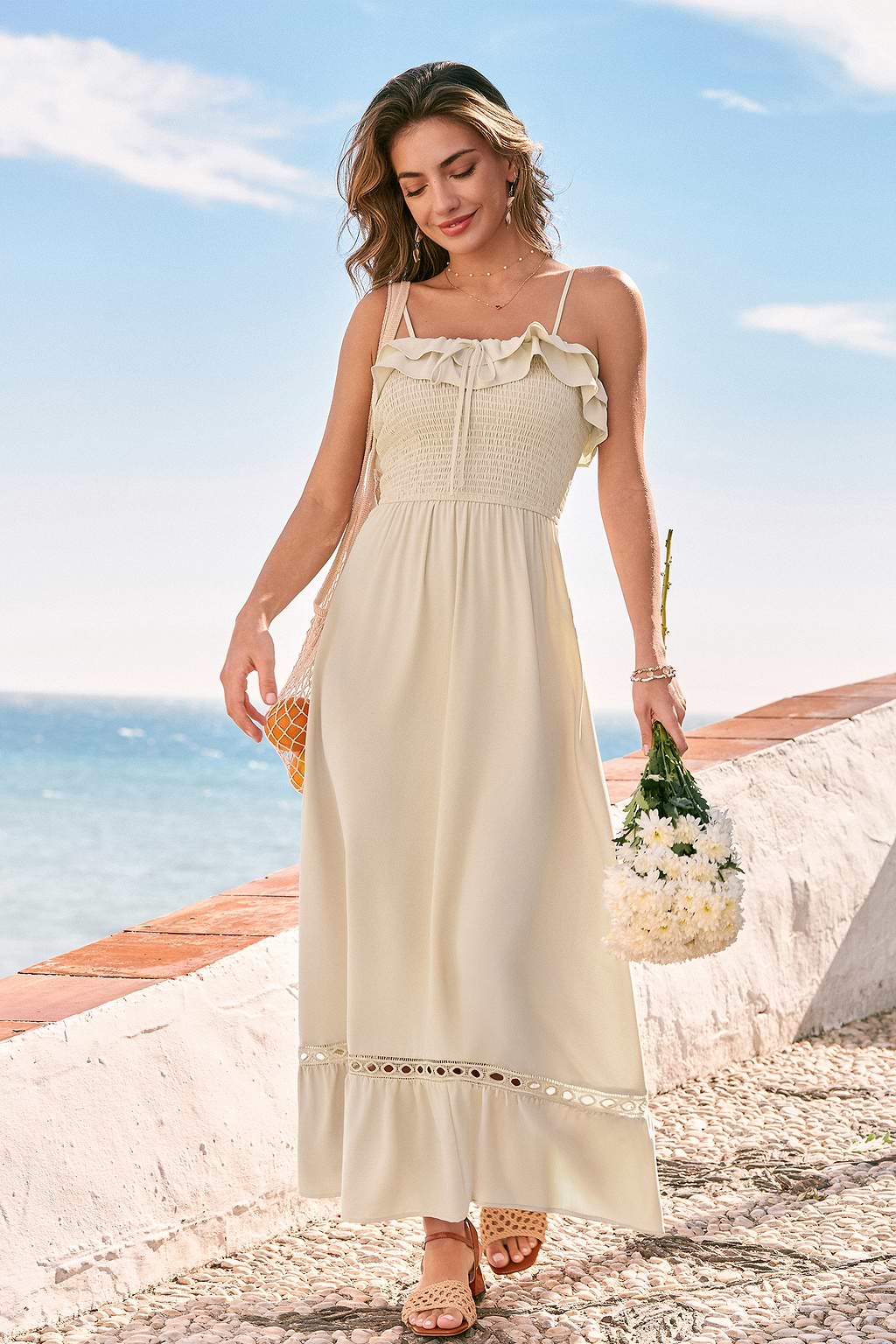 Confession Beige Maxi Dress