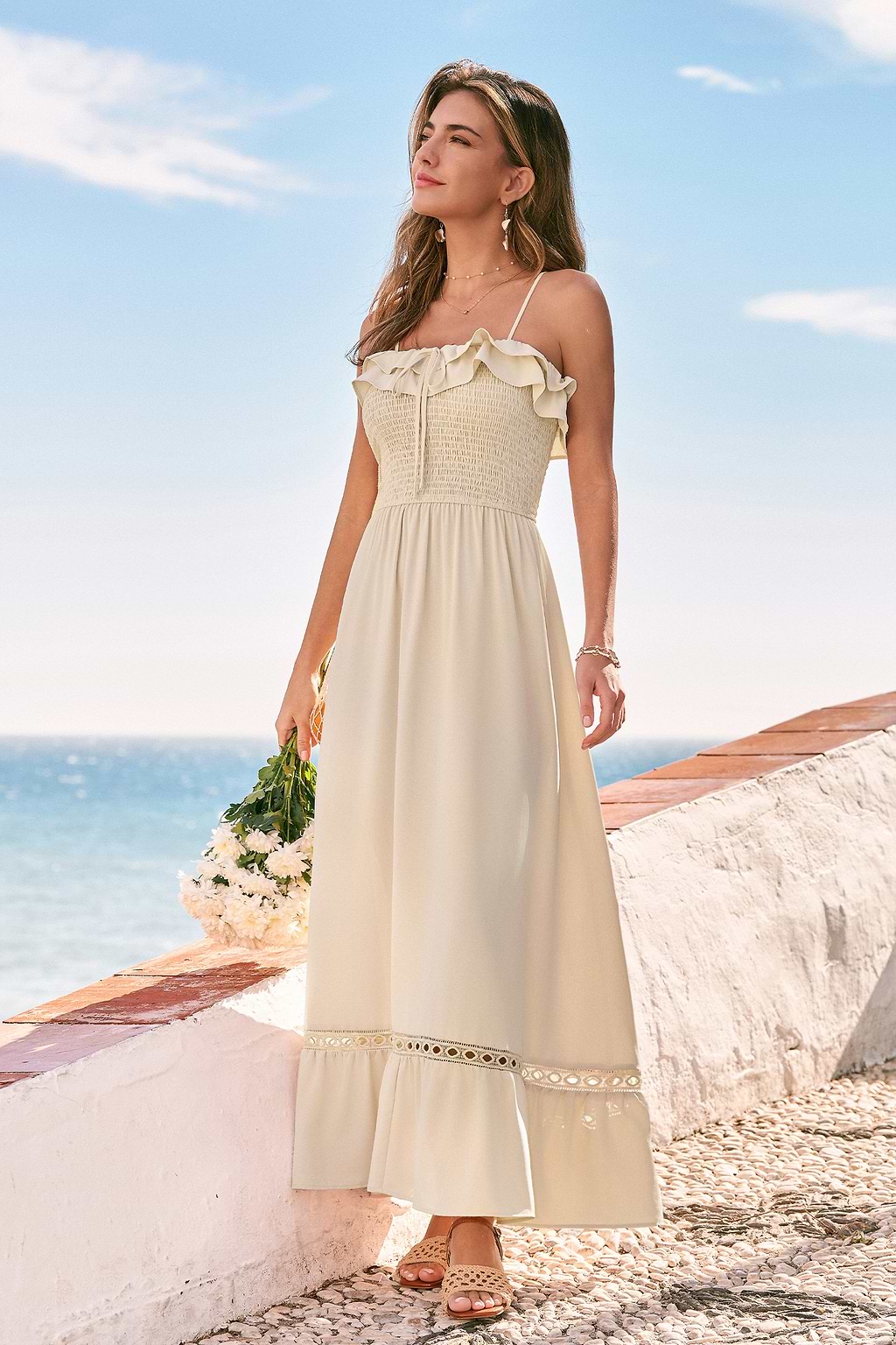Confession Beige Maxi Dress