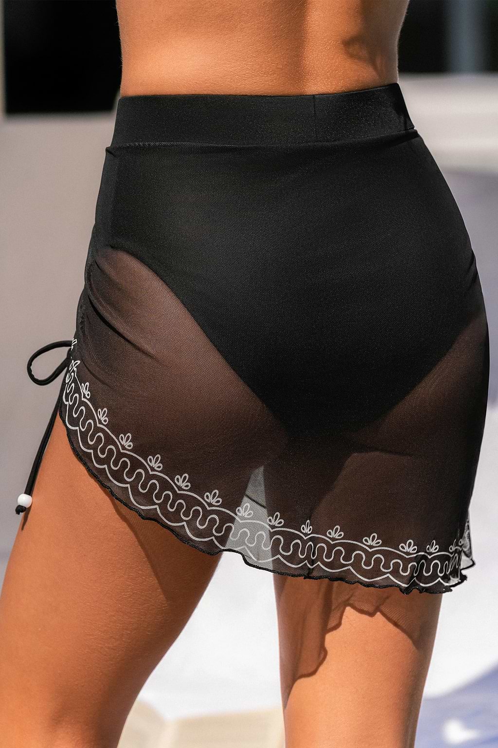 Bas de bikini taille haute