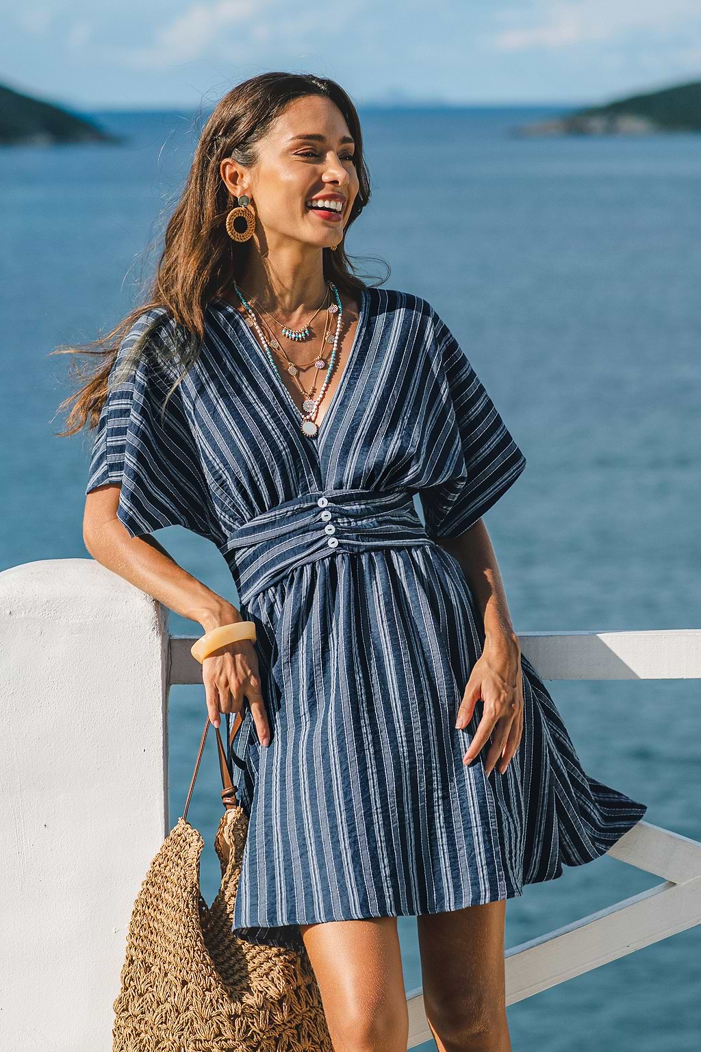 Here for It Striped Mini Dress