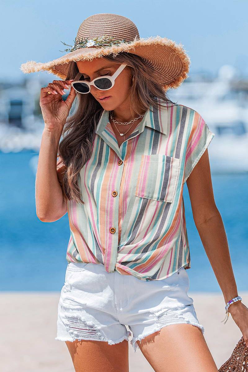 High Summer Striped Top