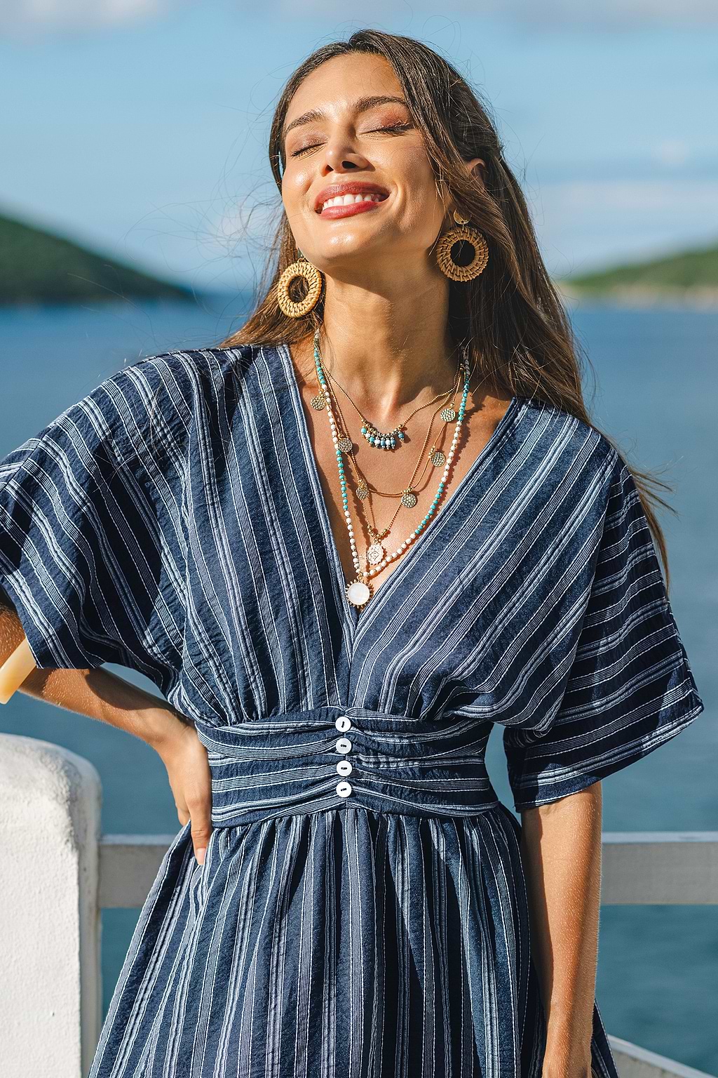 Here for It Striped Mini Dress