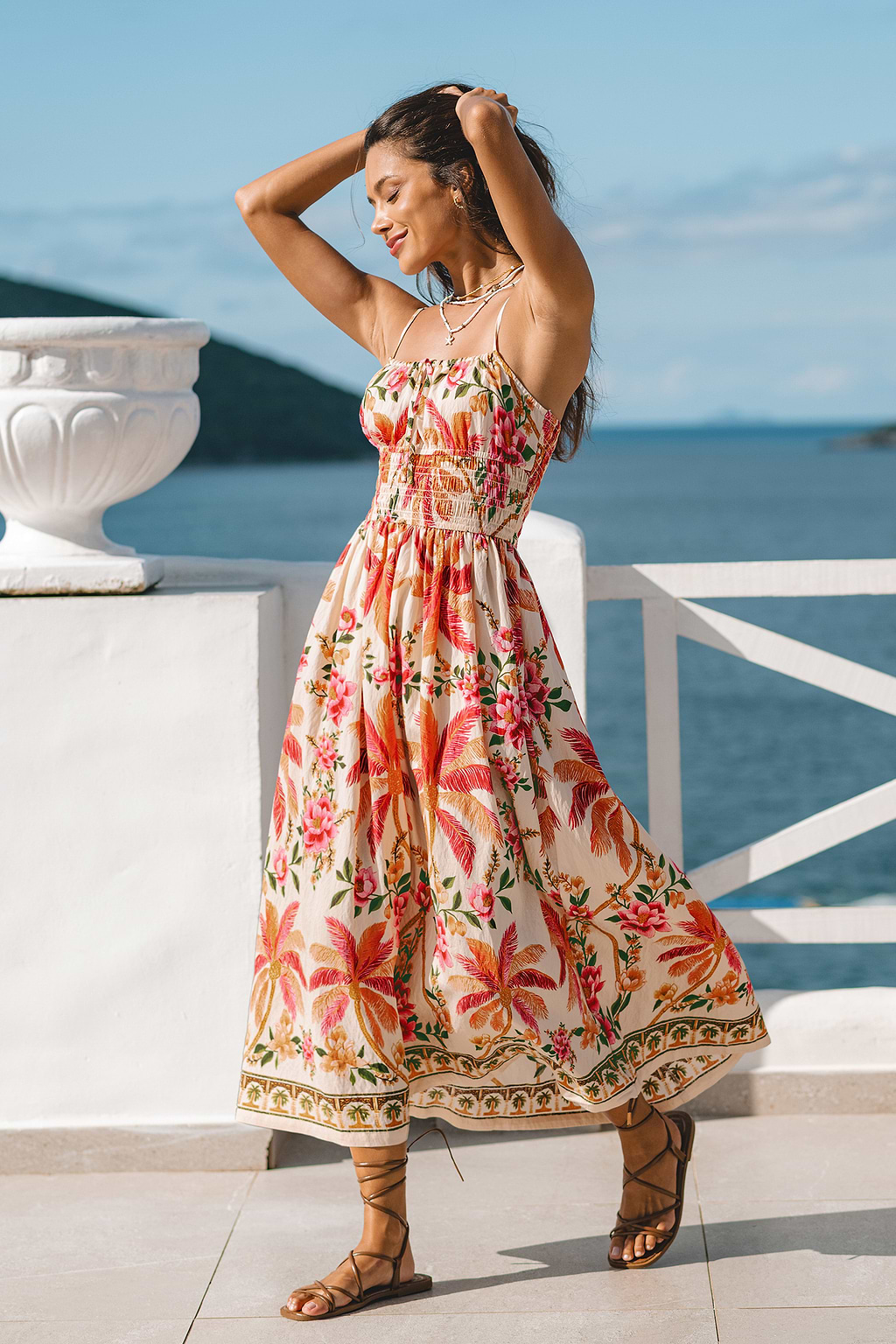 Vestido largo tropical Stay Bright