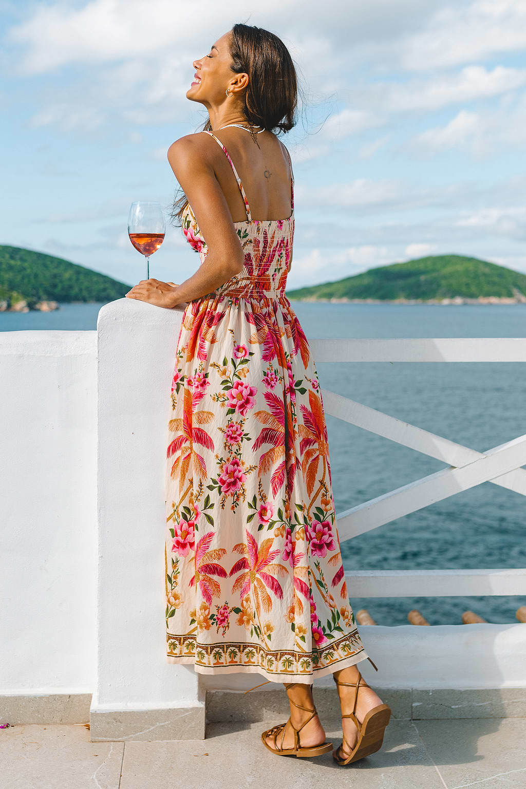 Vestido largo tropical Stay Bright
