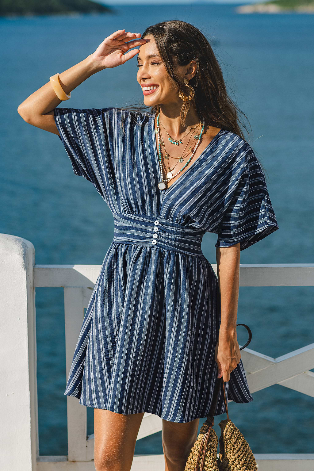 Here for It Striped Mini Dress