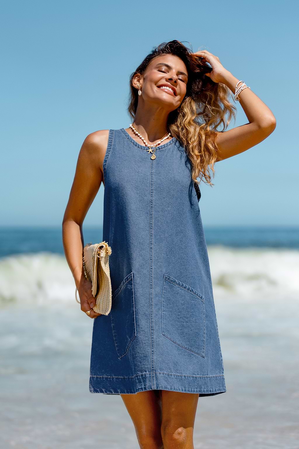 Day Trip Denim Mini Dress