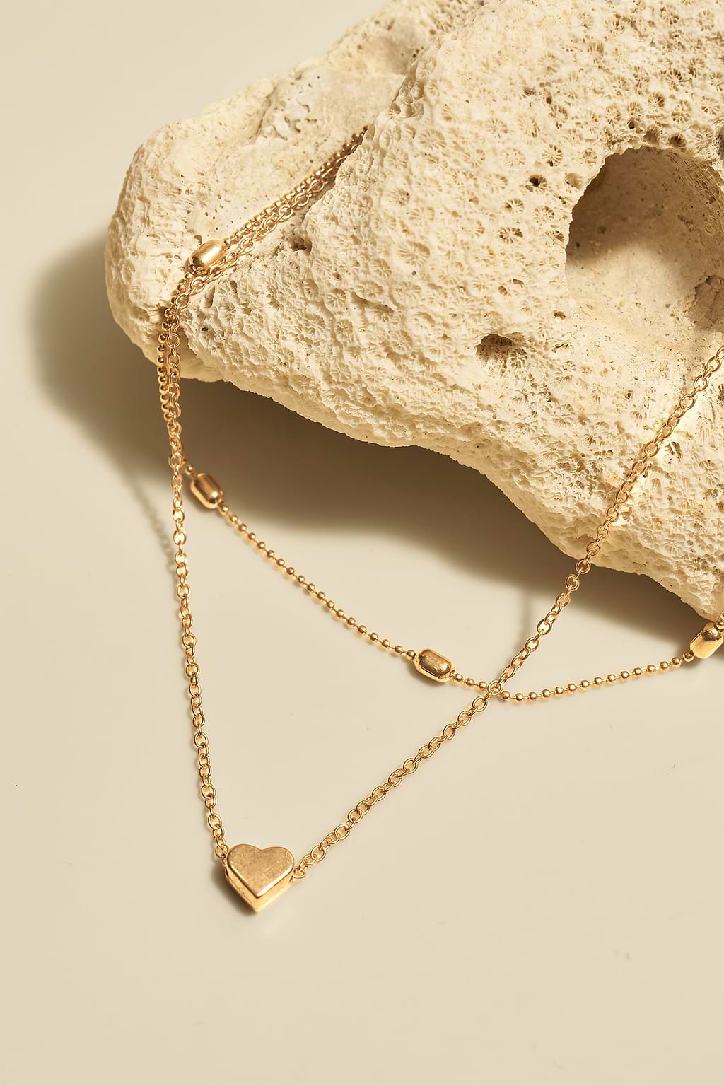 Set di cavigliere color oro Love You More