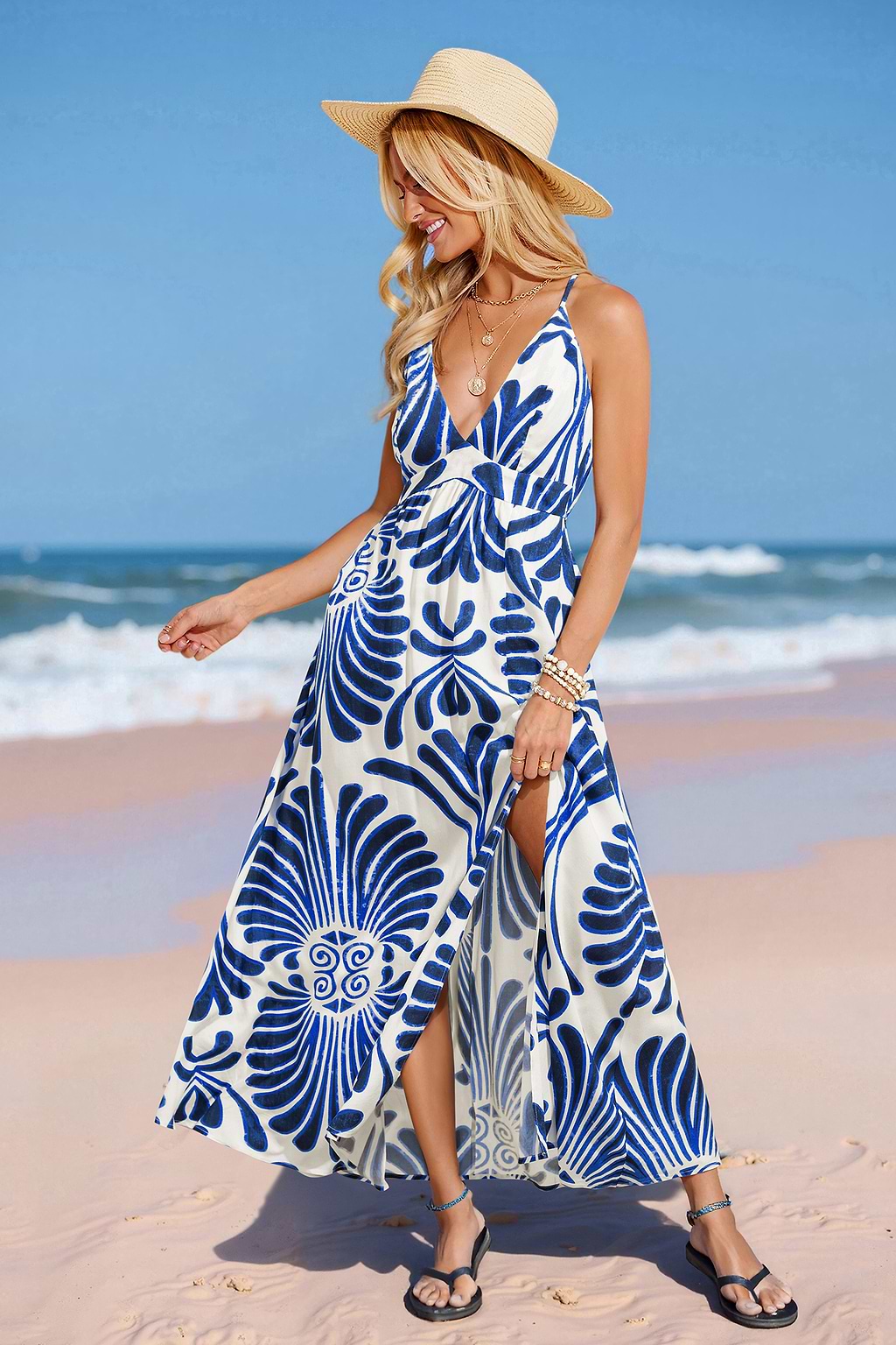 Main Feed Ornate Maxi Dress