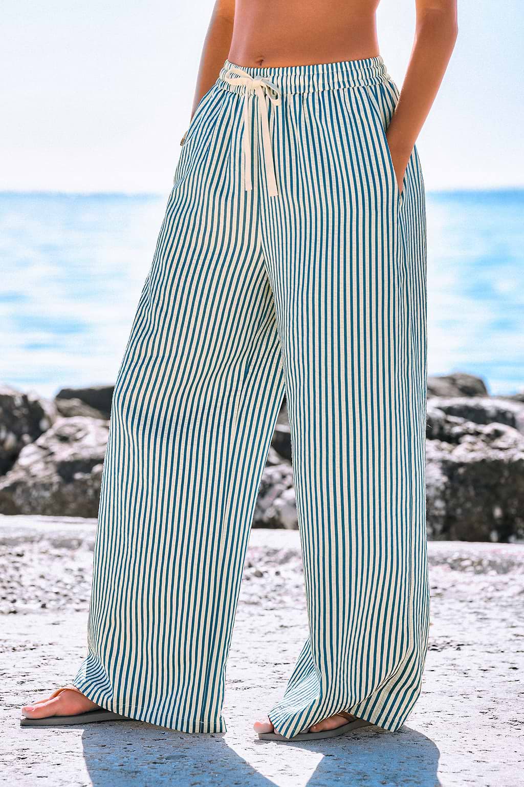 Sailing Off Striped Trousers