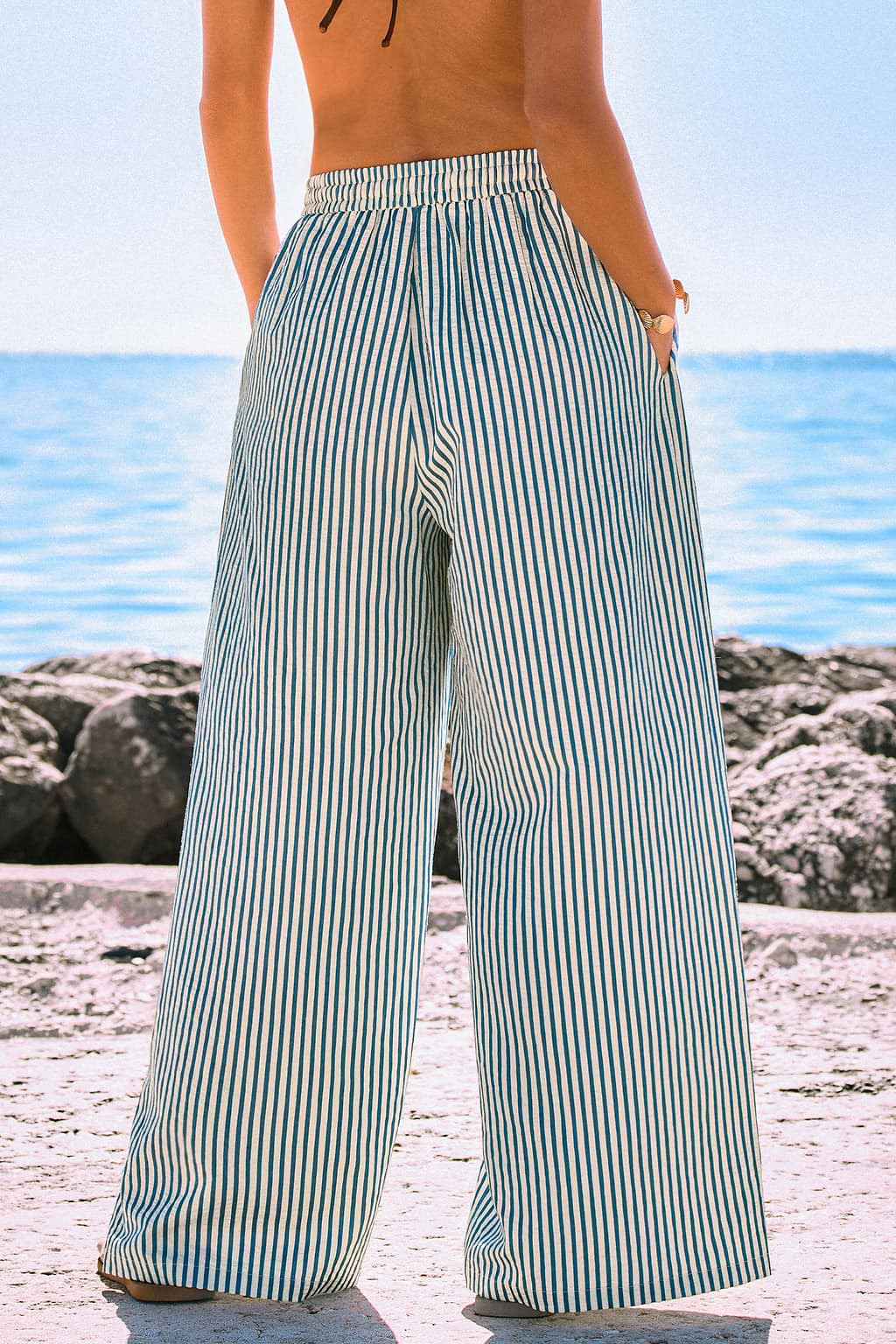 Pantaloni a righe Sailing Off