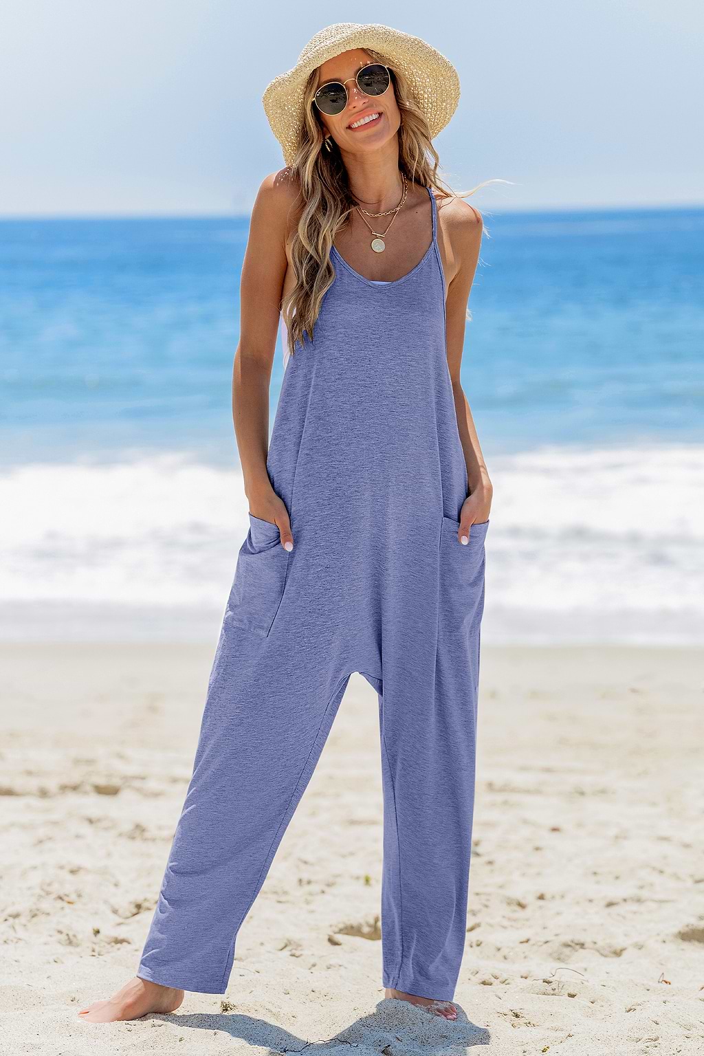 Lazy Sunday Blue Jumpsuit