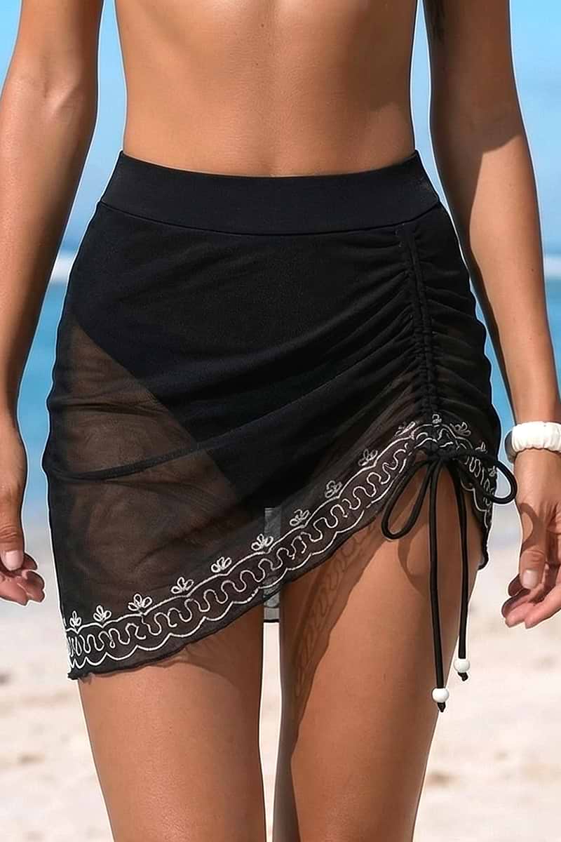 Saltwater Dip Black Skirtini Bottom