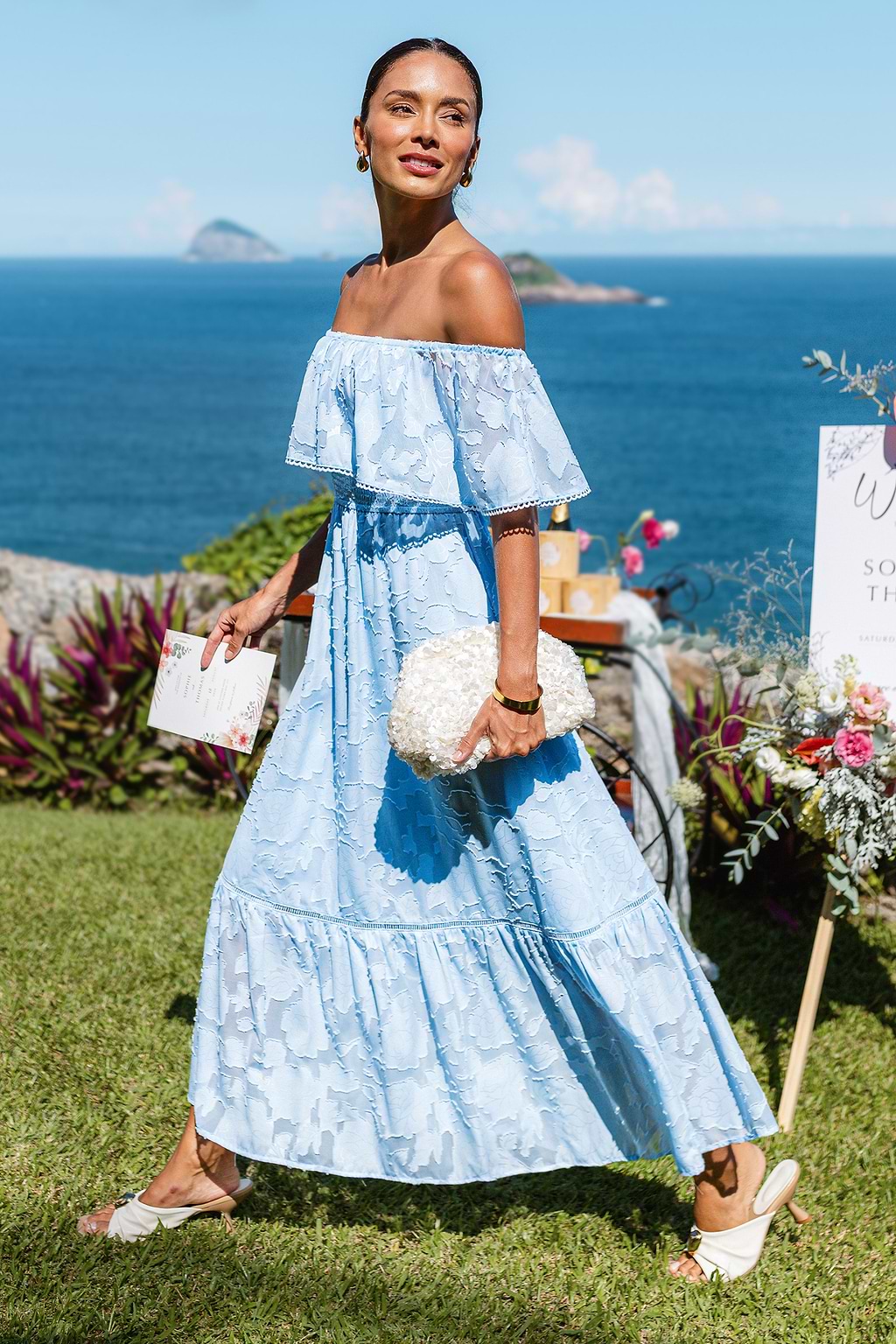 Forget-Me-Not Blue Maxi Dress