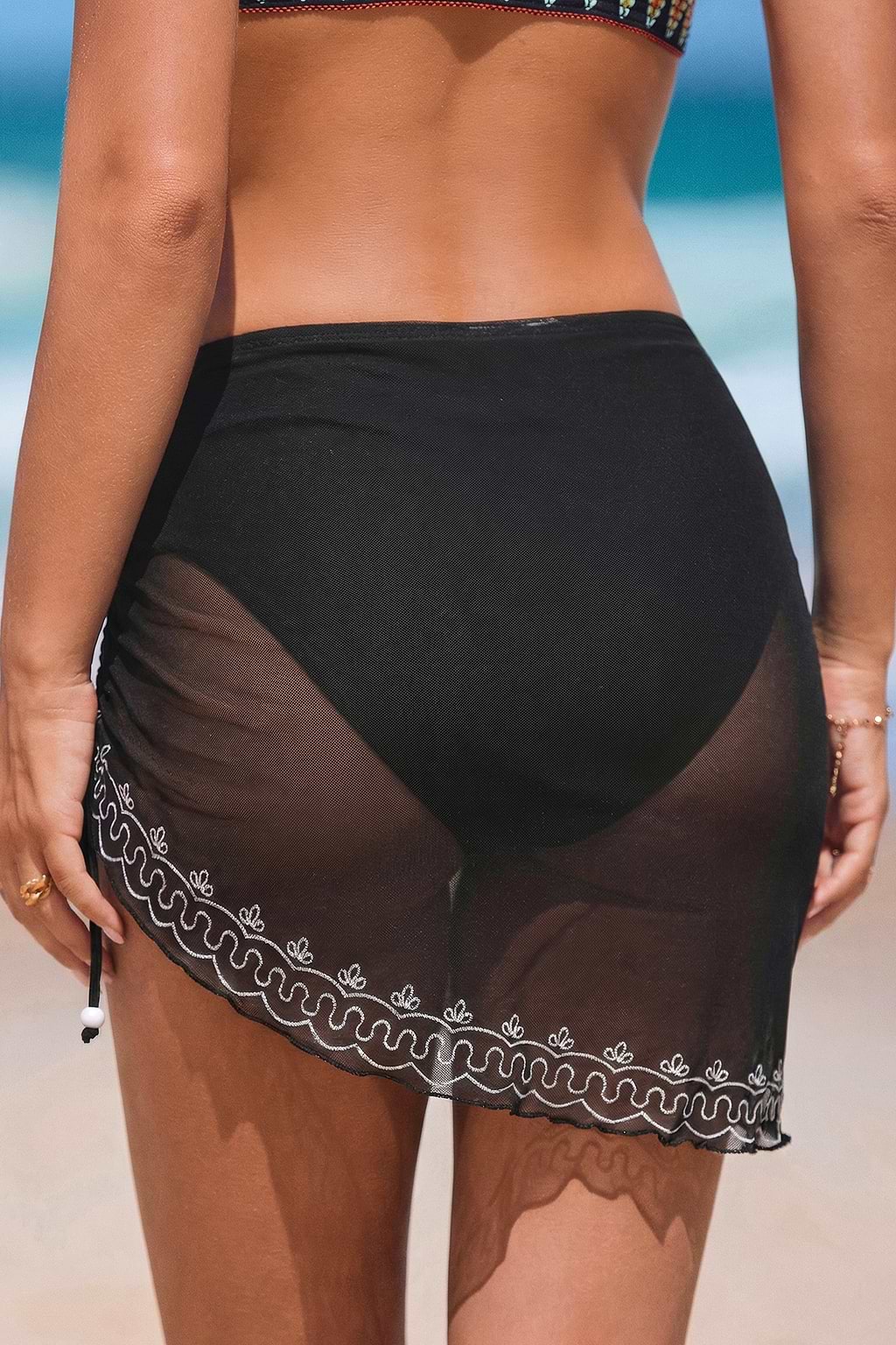 Saltwater Dip Black Skirtini Bottom