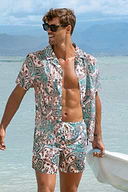 Chemise paisley col chemise