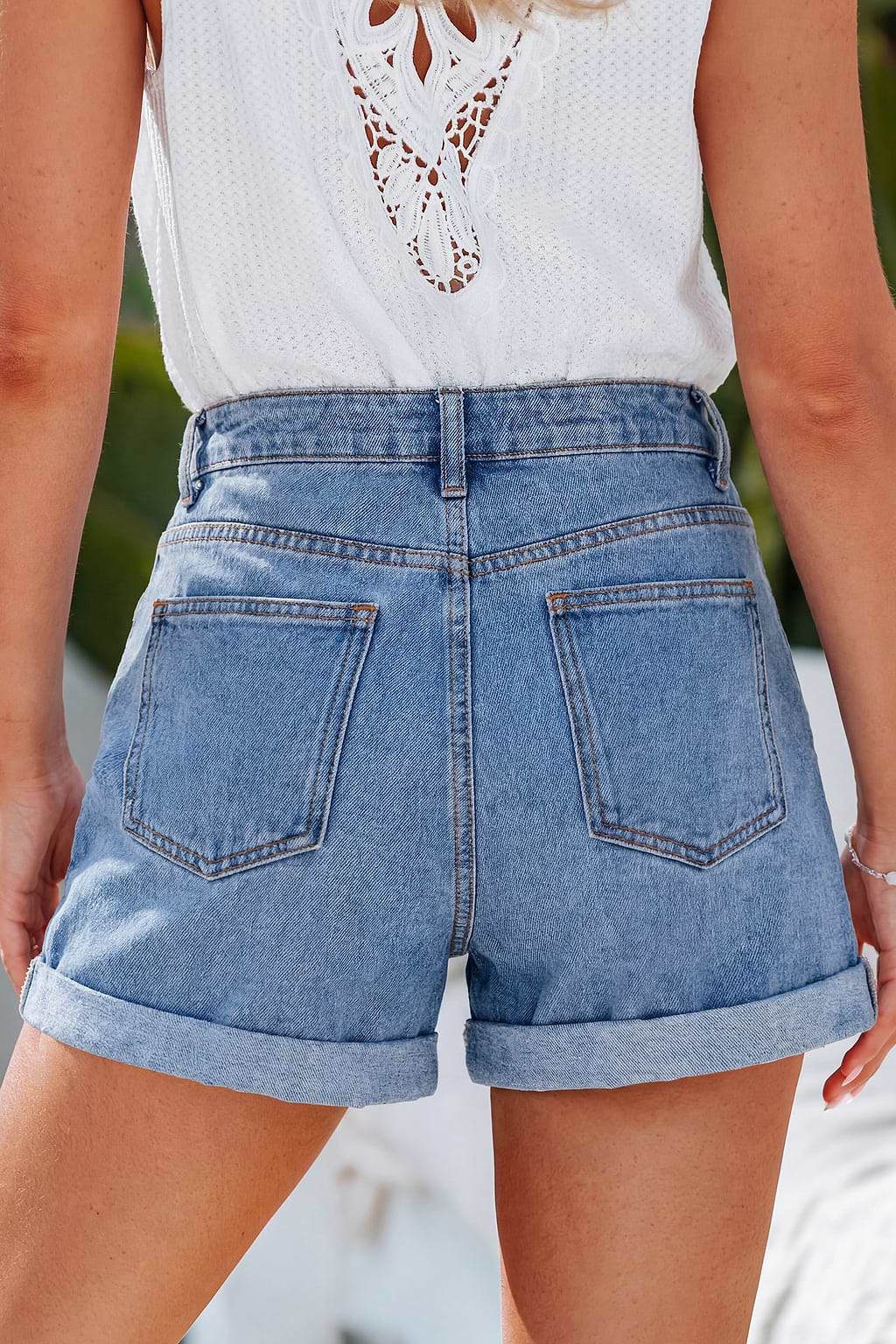 Good Mood Only denim shorts