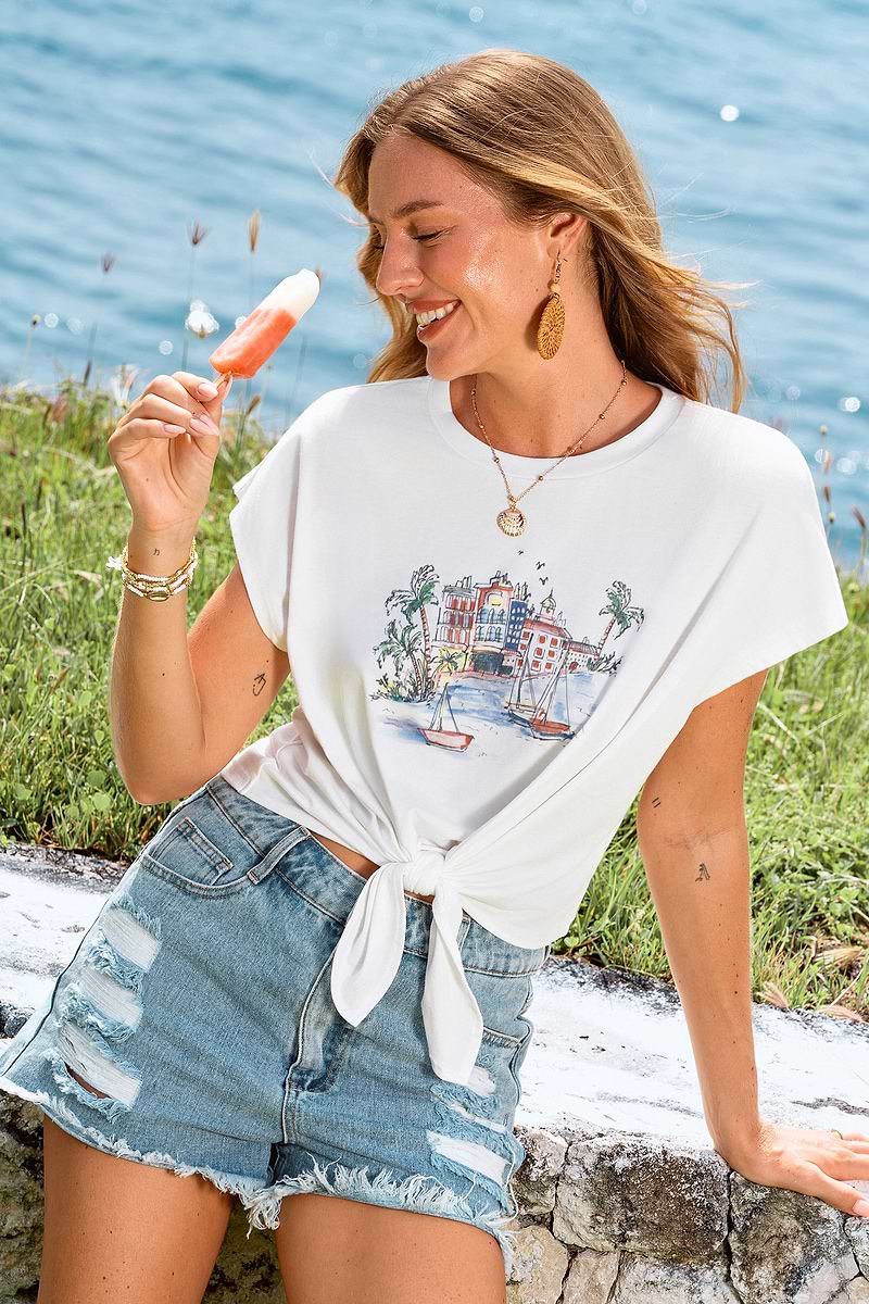 Summer Town Graphic Tee