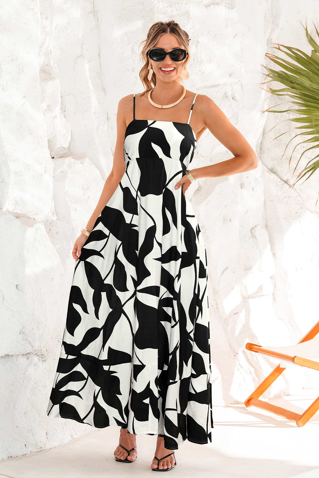 Abito lungo tropicale Polished Retreat