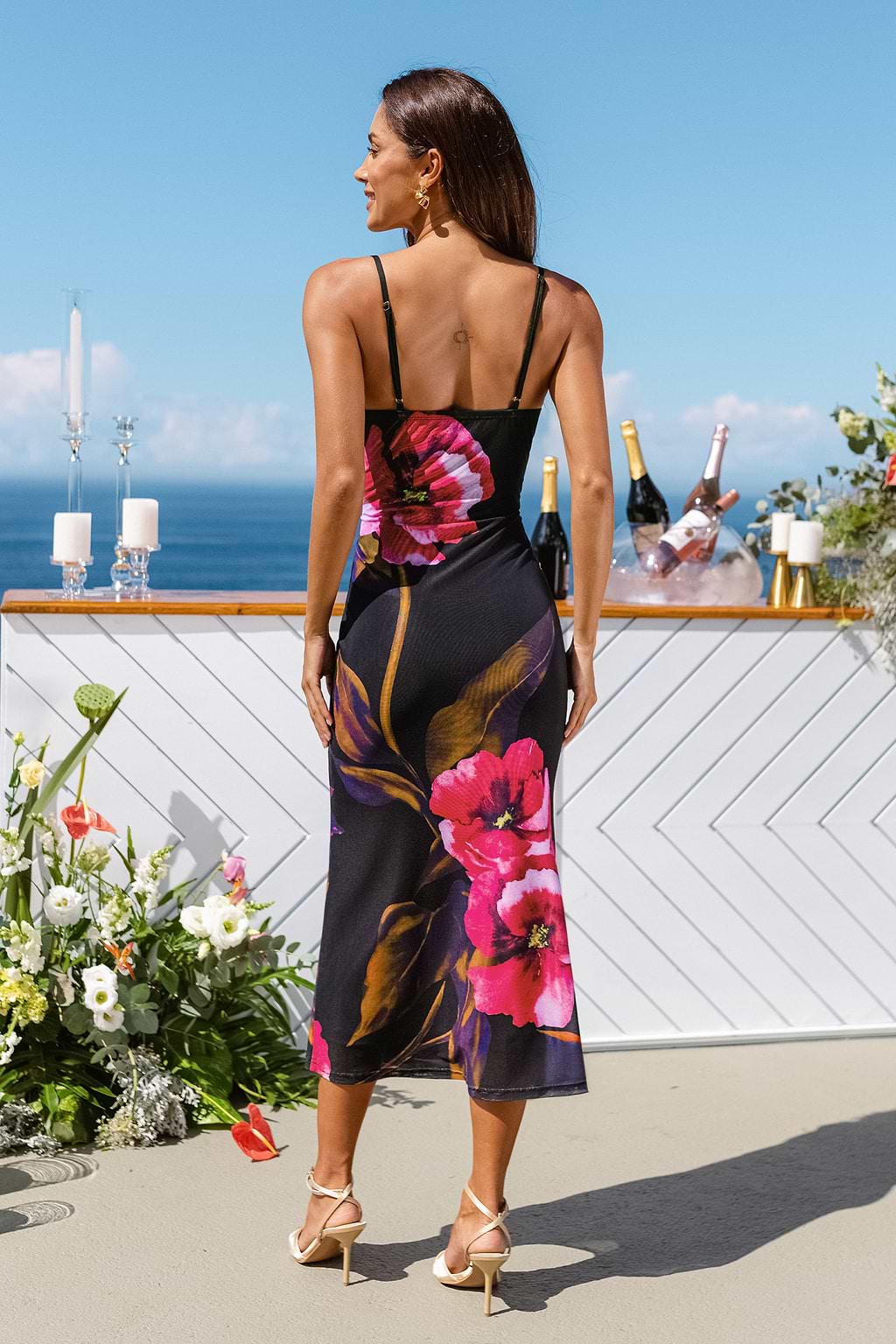 Just Us Floral Midi Dress