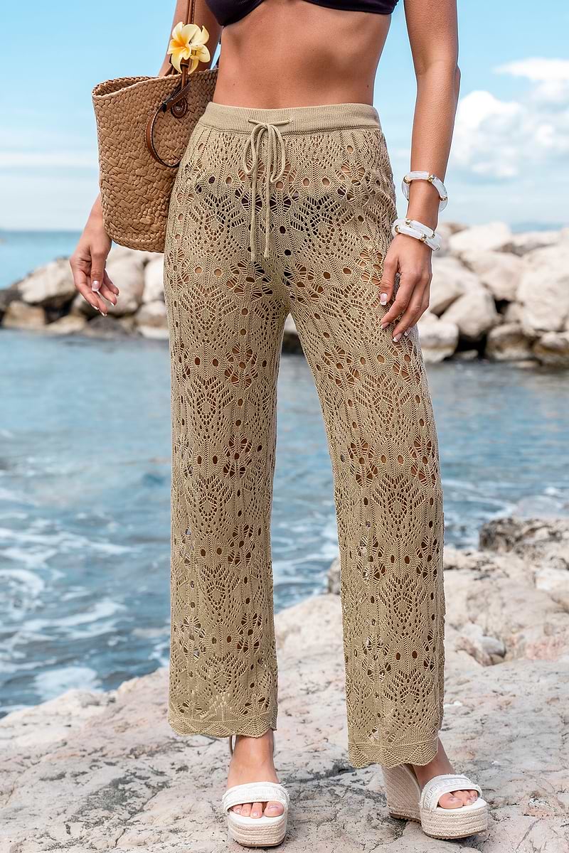 Sunspill Camel Cover-Up Pants