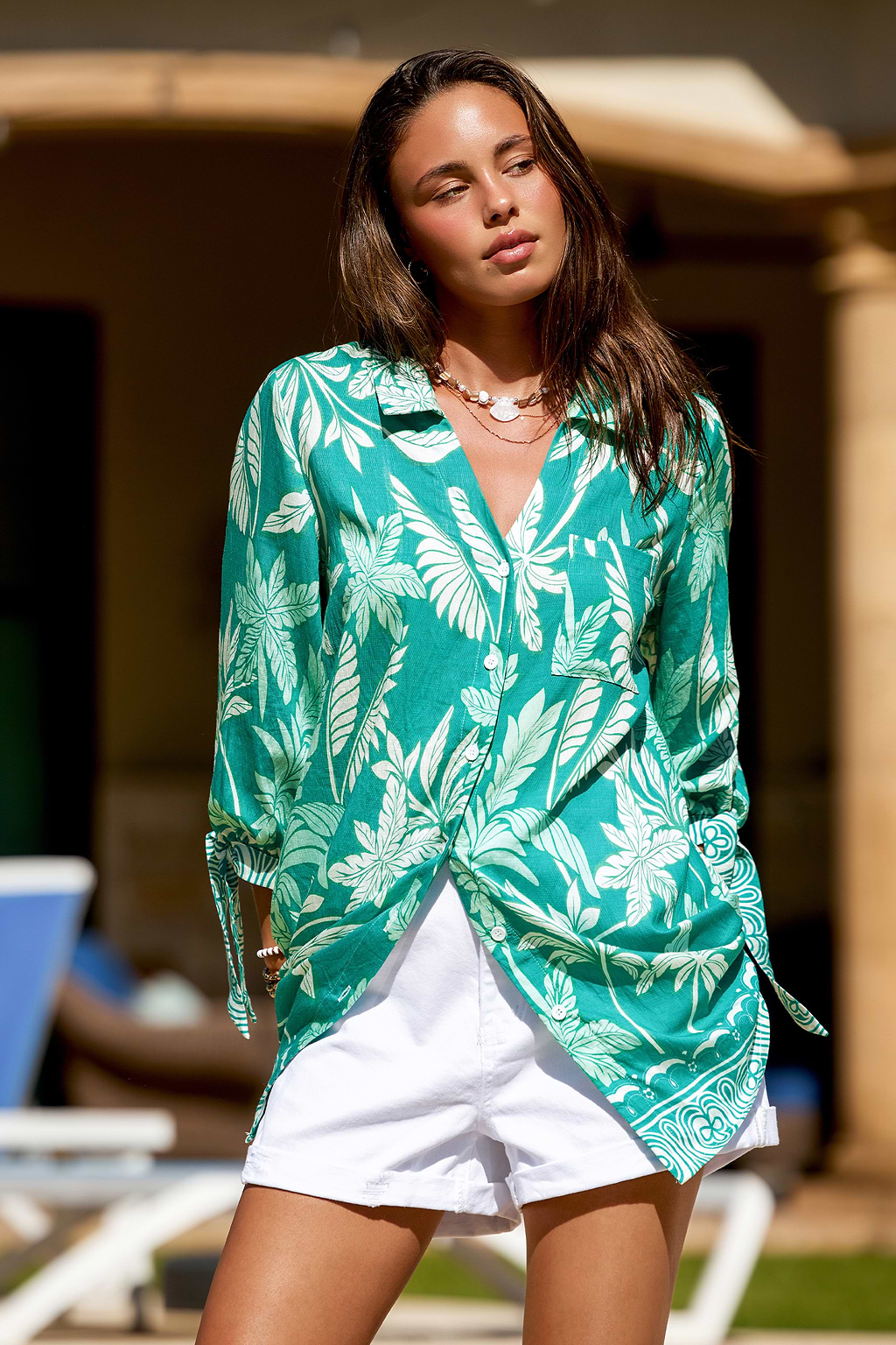 Sukienka mini Lakeside Lounging Tropical