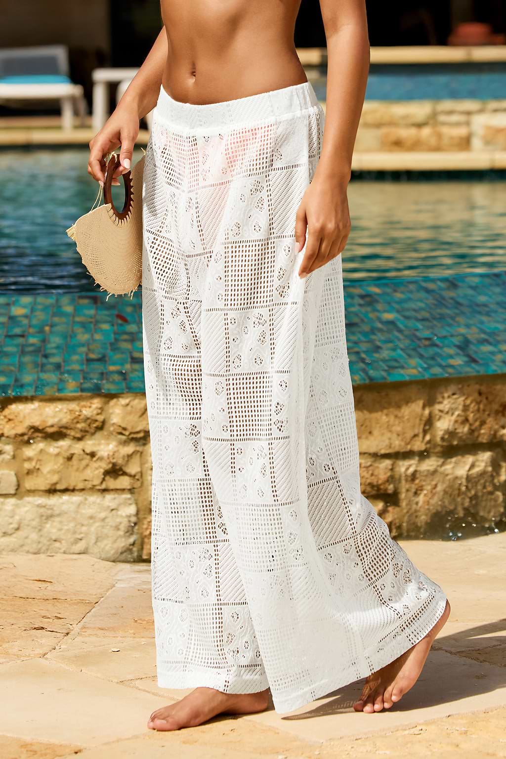 Lone Star Mood White Cover-Up Pants