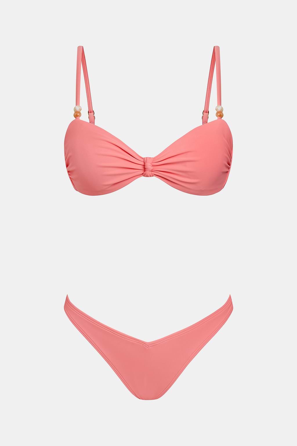 Austin State of Mind Coral Bikini Set